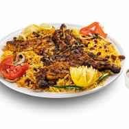 حبة الفحم مع رز بخاري